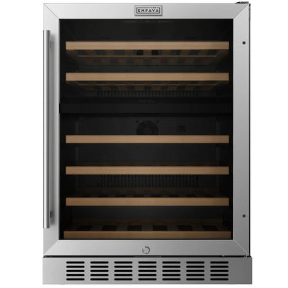 Empava 24 Inch Dual Zone Wine Cooler Wine Refrigerator EMPV-WC12D