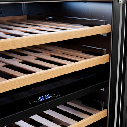 Empava 24 Inch Dual Zone Wine Cooler Wine Refrigerator EMPV-WC12D