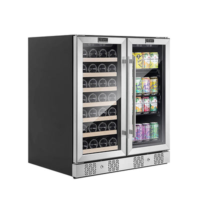 Empava 30 Inch Dual Zone Wine & Beverage Cooler Fridge EMPV-BR04D