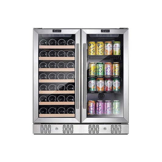 Empava 30 Inch Dual Zone Wine & Beverage Cooler Fridge EMPV-BR04D