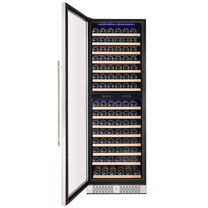 Empava Dual Zone Wine Cooler 70 Inch Tall Wine Fridge EMPV-WC08D