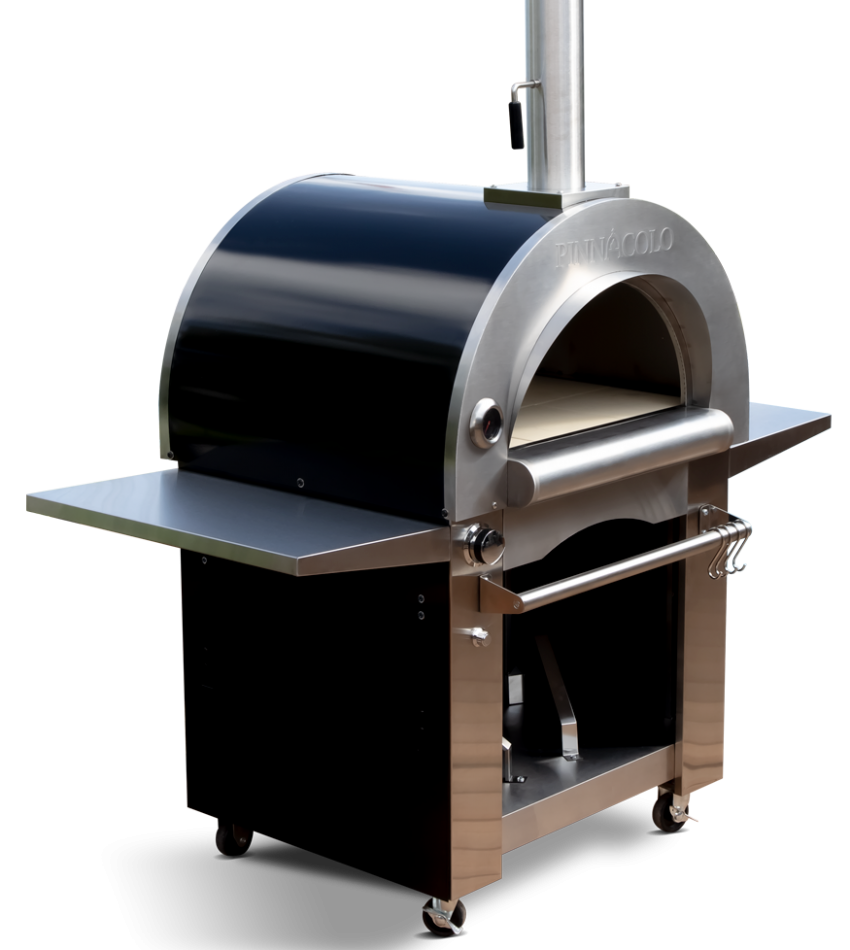 FireOneUp PINNACOLO IBRIDO (Hybrid) Outdoor Freestanding Wood and Gas Pizza Oven with Accessories
