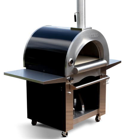 FireOneUp PINNACOLO IBRIDO (Hybrid) Outdoor Freestanding Wood and Gas Pizza Oven with Accessories