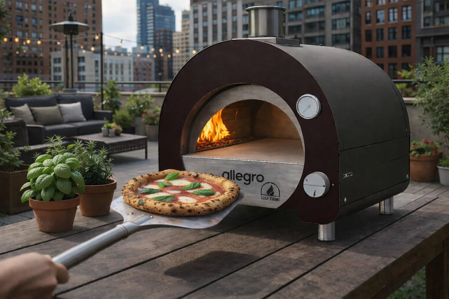 ItaliaForno Allegro Compact Outdoor Backyard Gas Pizza Oven