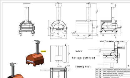 ItaliaForno Bambino Compact Outdoor Backyard Gas Pizza Oven
