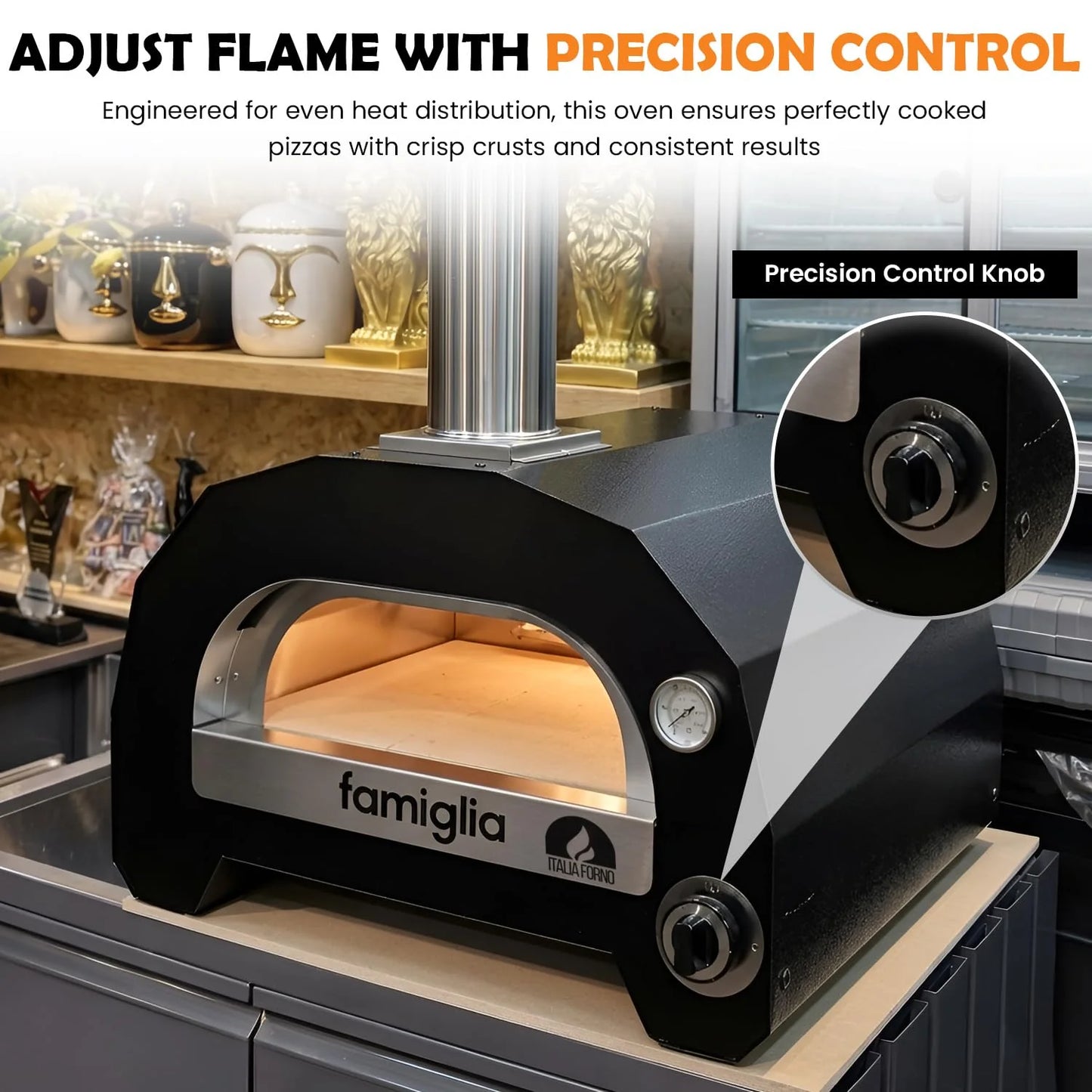 ItaliaForno Famiglia Outdoor Backyard Gas Pizza Oven