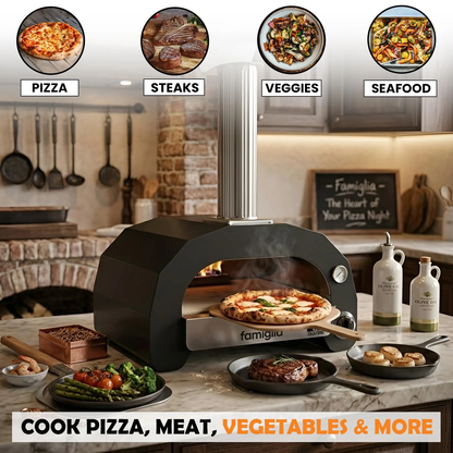 ItaliaForno Famiglia Outdoor Backyard Gas Pizza Oven