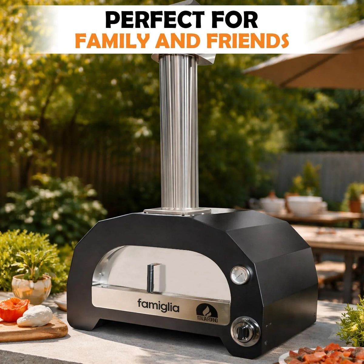ItaliaForno Famiglia Outdoor Backyard Gas Pizza Oven
