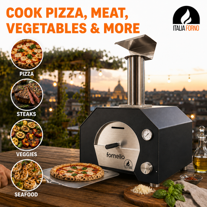 ItaliaForno Fornello Compact Outdoor Backyard Gas Pizza Oven