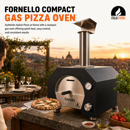ItaliaForno Fornello Compact Outdoor Backyard Gas Pizza Oven