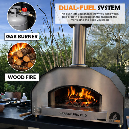 ItaliaForno Grande Pro Duo Hybrid Dual Fuel Pizza Oven