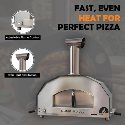 ItaliaForno Grande Pro Duo Hybrid Dual Fuel Pizza Oven