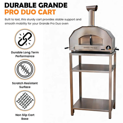 ItaliaForno Oven Cart for Grande Pro Duo Pizza Oven