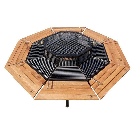 The JAG 8 Social Grill (3-in-1) BBQ Grill, Table and Fire Pit: Jag Grills