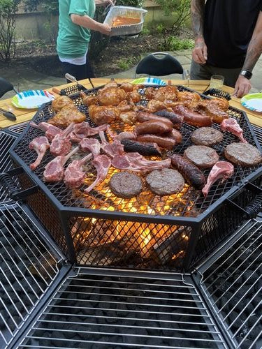 The JAG 8 Social Grill (3-in-1) BBQ Grill, Table and Fire Pit: Jag Grills
