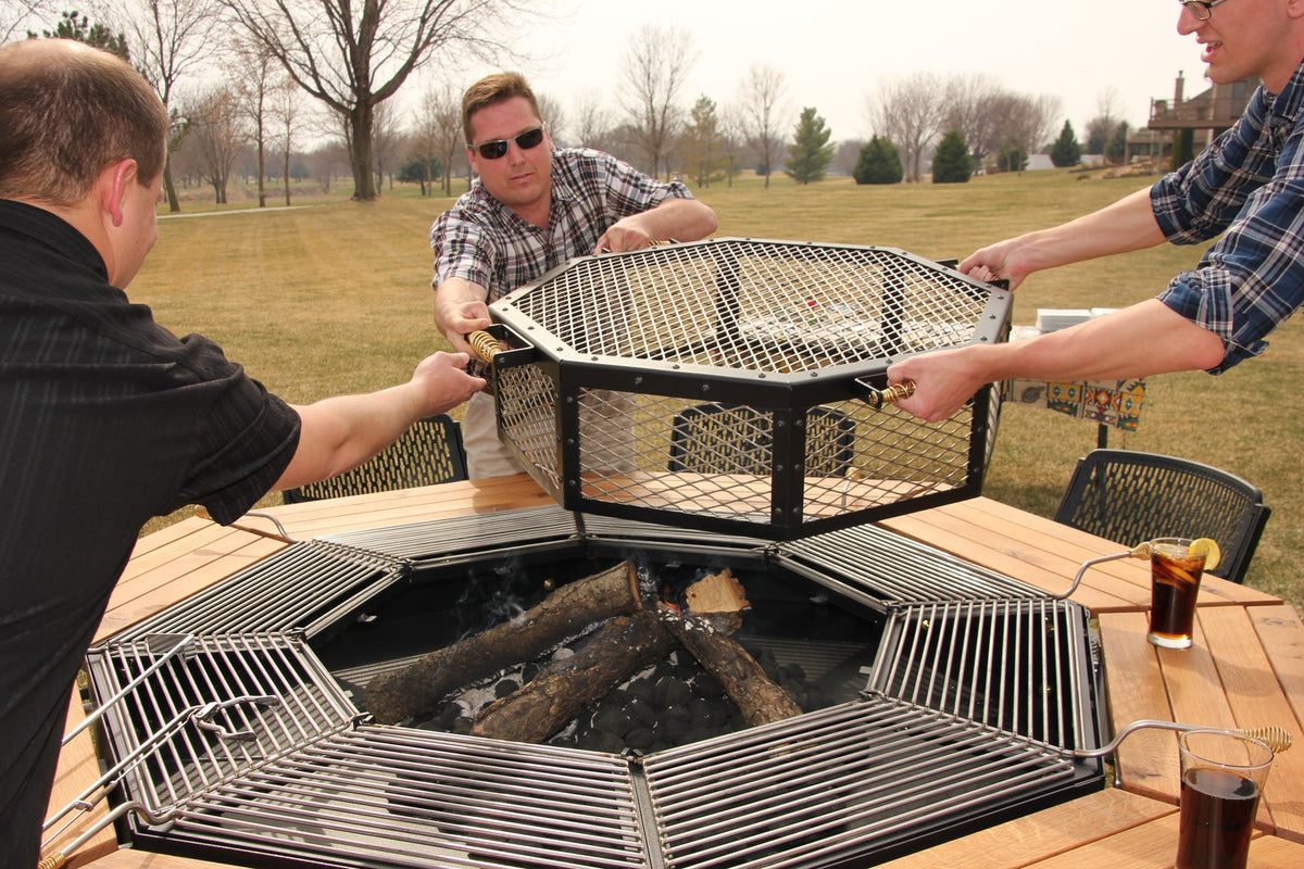 The JAG 8 Social Grill (3-in-1) BBQ Grill, Table and Fire Pit: Jag Grills