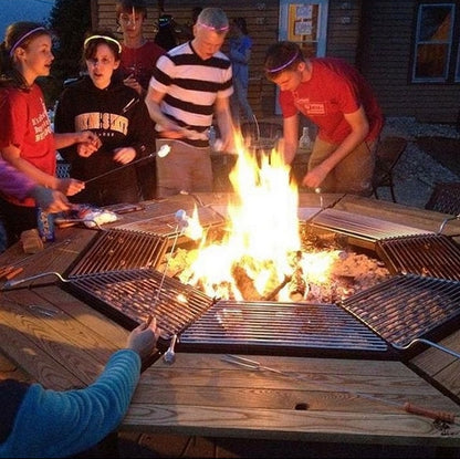 The JAG 8 Social Grill (3-in-1) BBQ Grill, Table and Fire Pit: Jag Grills
