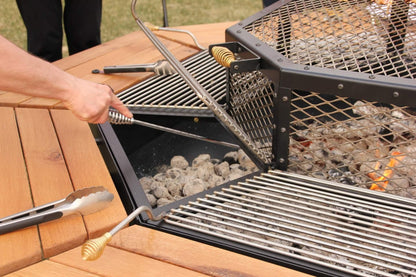 The JAG 8 Social Grill (3-in-1) BBQ Grill, Table and Fire Pit: Jag Grills