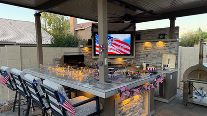 Kokomo Grills Best Outdoor Kitchen Bermuda BBQ Island with TV