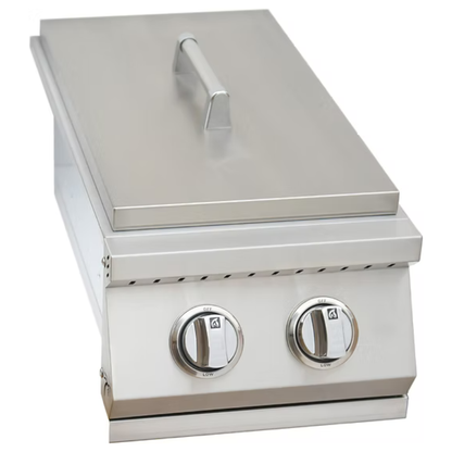 Kokomo Grills Built-In Double Side Burner Stainless Steel with Removable Cover