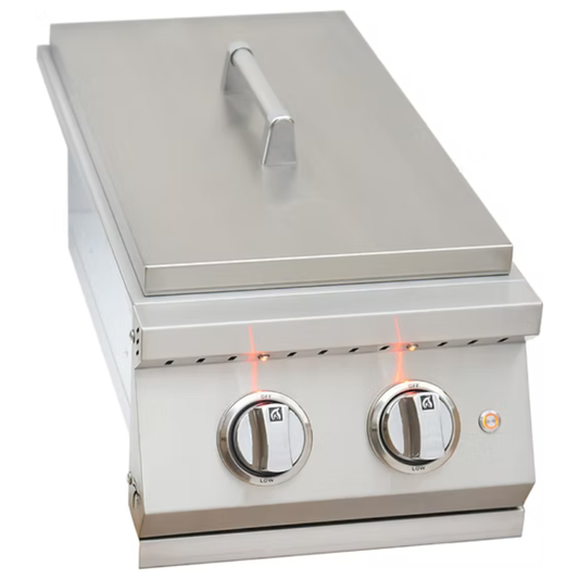 KoKoMo Grills Professional Double Side Burner with Removable Cover