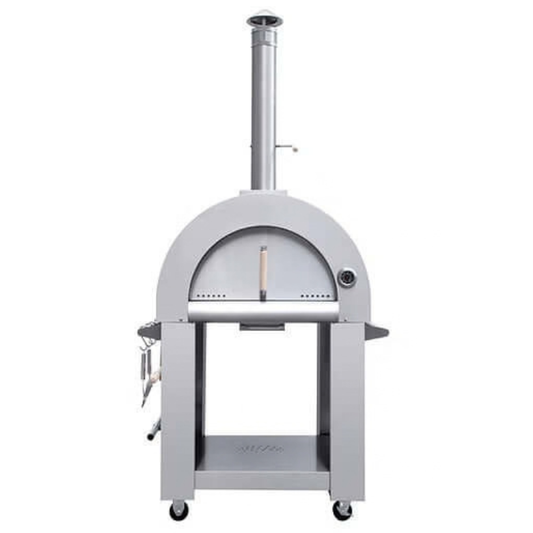 Kokomo 32” Outdoor Wood-Fired Built-In Pizza Oven & Stand