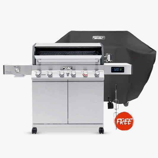 Monument Grills Denali 605Pro Stainless Smart Propane Gas Grill