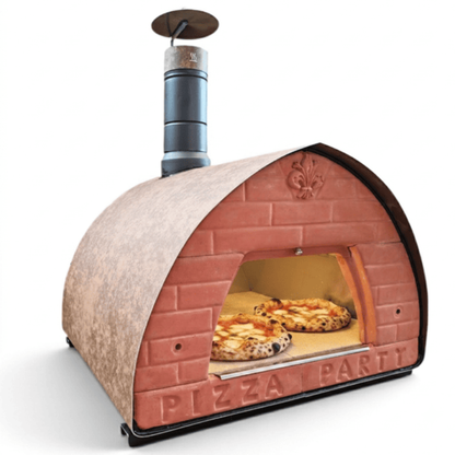 Pizza Party 70 x 70 cm "CORTEN" Floor Outdoor Countertop Wood-Fired Pizza Oven