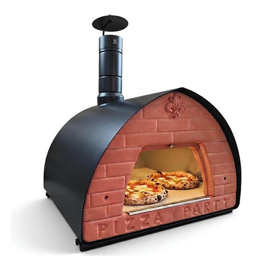 Pizza Party 70 x 70cm "Gunmetal" Countertop Wood-Fired Pizza Oven