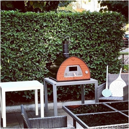 Pizza Party 70 x 70cm "Gunmetal" Countertop Wood-Fired Pizza Oven