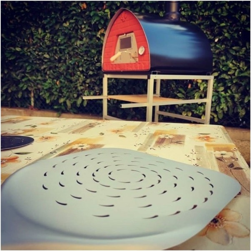 Pizza Party 70 x 70cm "Gunmetal" Countertop Wood-Fired Pizza Oven