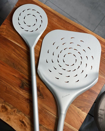 Pizza Party Essenza Aluminum Perforated Round Turning Pizza Peel 18cm (7”): Lightweight and Flexible