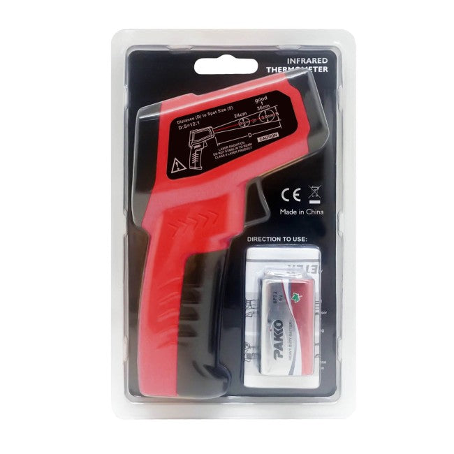 Pizza Party Infrared Laser Thermometer (Max 1022°F / 550°C ) – Battery Included