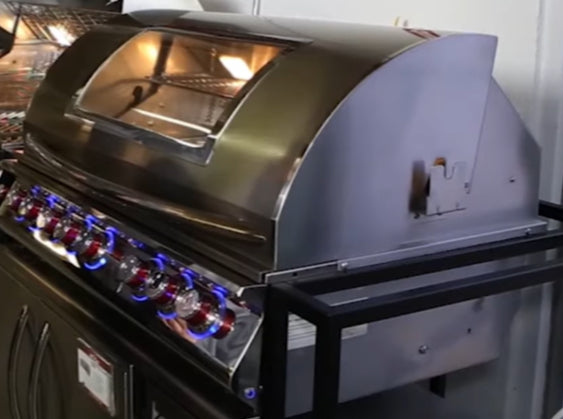Cal Flame Top Gun 5 Burner Built-In Convection Gas Grill BBQ19875CTG