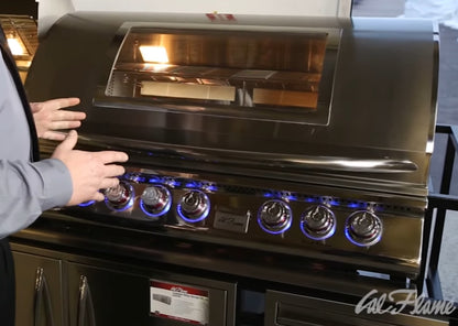 Cal Flame Top Gun 5 Burner Built-In Convection Gas Grill BBQ19875CTG