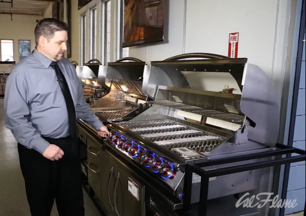 Cal Flame Top Gun 5 Burner Built-In Convection Gas Grill BBQ19875CTG