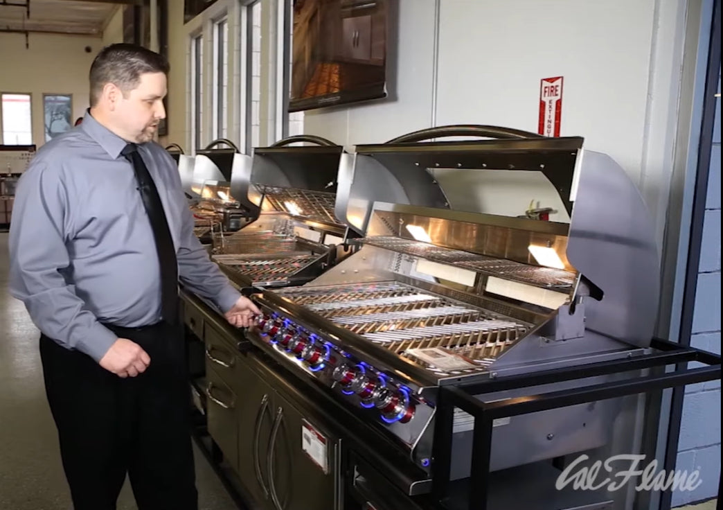 Cal Flame Top Gun 5 Burner Built-In Convection Gas Grill BBQ19875CTG