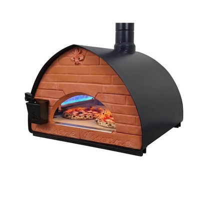 Pizza Party Outdoor 70 x 70cm Bollore "GUNMETAL" Floor (60 x 60cm) Freestanding Multi-Fuel Pizza Oven