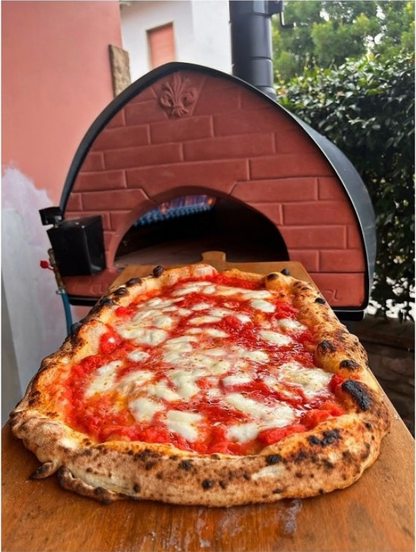 Pizza Party Outdoor 70 x 70cm Bollore "GUNMETAL" Floor (60 x 60cm) Freestanding Multi-Fuel Pizza Oven