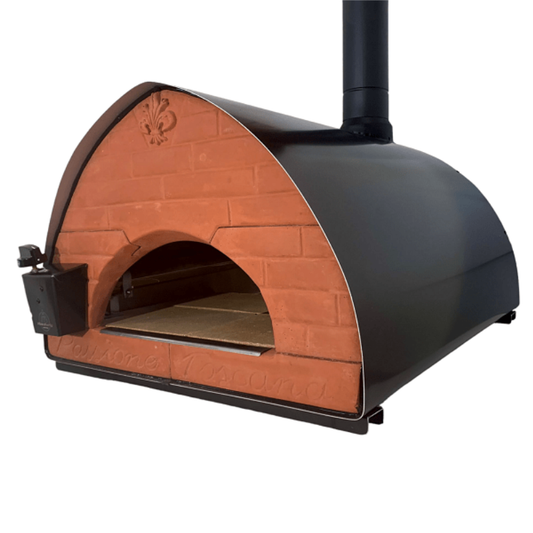 Pizza Party Large 70 x 90cm Passione "GUNMETAL" Floor (80 x 60cm) Freestanding Multi-Fuel Pizza Oven