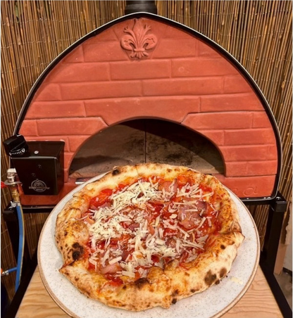 Pizza Party Outdoor 70 x 70cm Bollore "GUNMETAL" Floor (60 x 60cm) Freestanding Multi-Fuel Pizza Oven