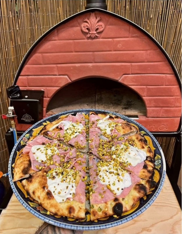 Pizza Party Outdoor 70 x 70cm Bollore "GUNMETAL" Floor (60 x 60cm) Freestanding Multi-Fuel Pizza Oven
