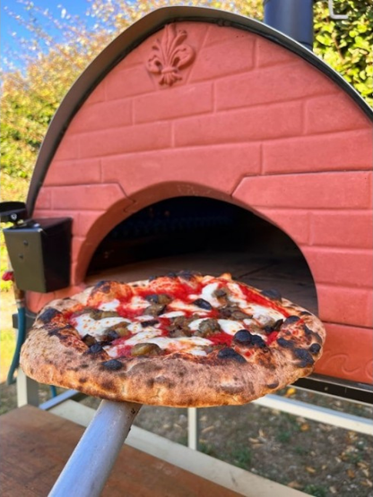 Pizza Party Large 70 x 90cm Passione "GUNMETAL" Floor (80 x 60cm) Freestanding Multi-Fuel Pizza Oven