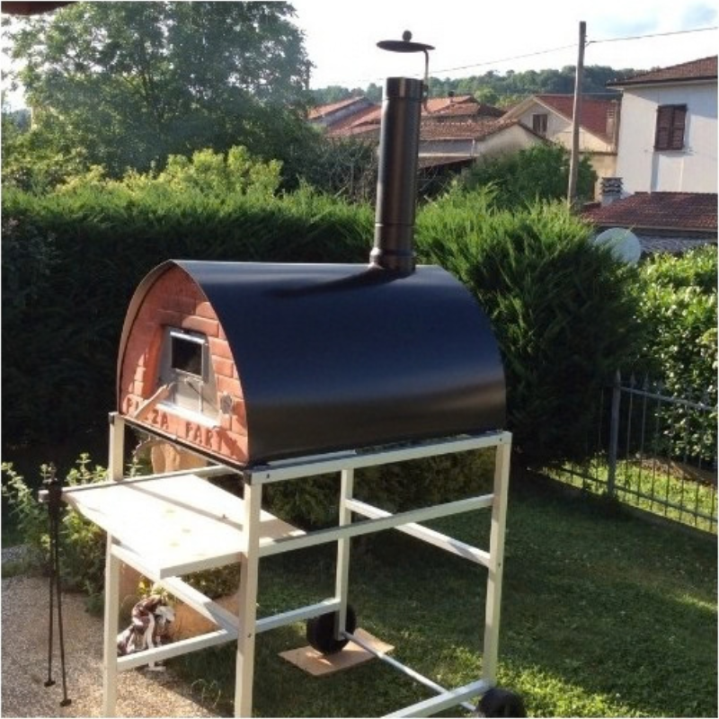 Pizza Party Superlight Aluminum Cart/Support with Wheels for Pizzone and Passione Pizza Oven Models (70 x 90cm)