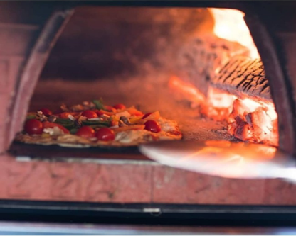 Pizza Party 70 x 70cm "STONE" Floor Outdoor Countertop Wood-Fired Pizza Oven