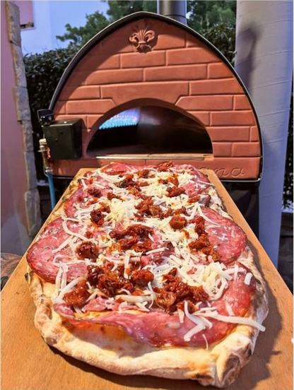 Pizza Party Outdoor 70 x 70cm Bollore "GUNMETAL" Floor (60 x 60cm) Freestanding Multi-Fuel Pizza Oven