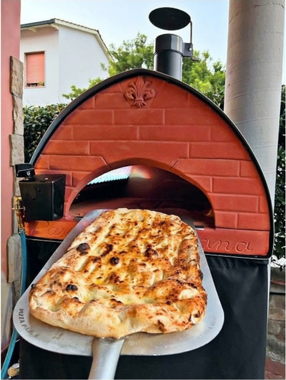 Pizza Party Outdoor 70 x 70cm Bollore "GUNMETAL" Floor (60 x 60cm) Freestanding Multi-Fuel Pizza Oven