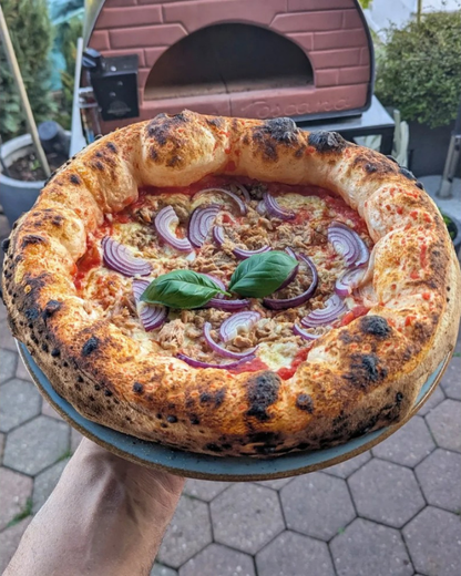 Pizza Party Outdoor 70 x 70cm Bollore "GUNMETAL" Floor (60 x 60cm) Freestanding Multi-Fuel Pizza Oven