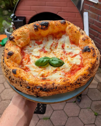 Pizza Party Outdoor 70 x 70cm Bollore "GUNMETAL" Floor (60 x 60cm) Freestanding Multi-Fuel Pizza Oven