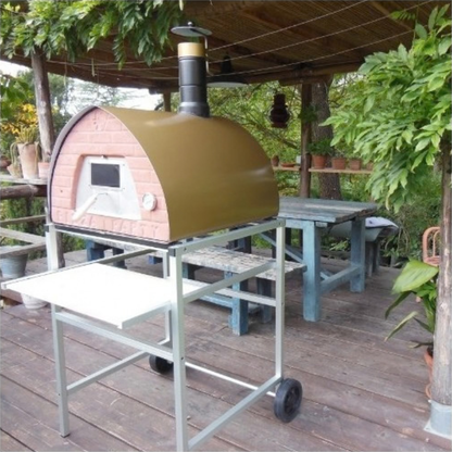 Pizza Party Superlight Aluminum Cart/Support with Wheels for Bollore Pizza Oven Models (70 x 70cm)